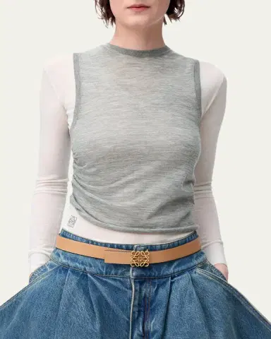 Loewe Anagram Reversible Leather Belt | Thumbnail 9