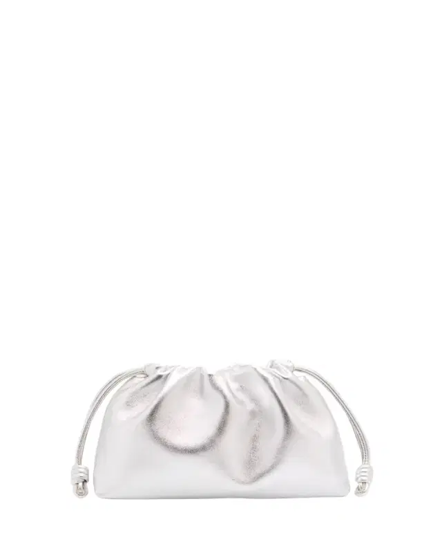 Flamenco Metallic Leather Shoulder Bag
