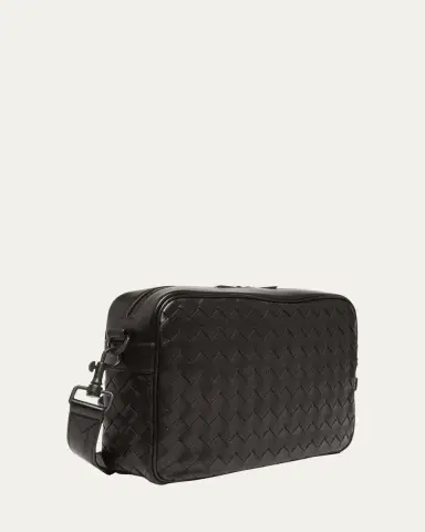 Bottega Veneta Men's Intrecciato Medium Crossbody Bag | Thumbnail 3
