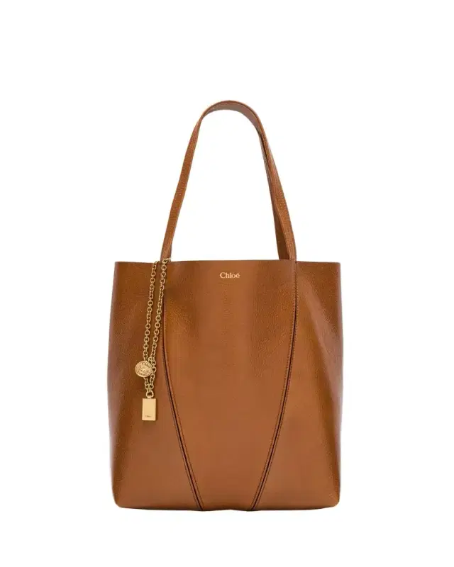 Chloe Spin Medium Tote Bag in Leather