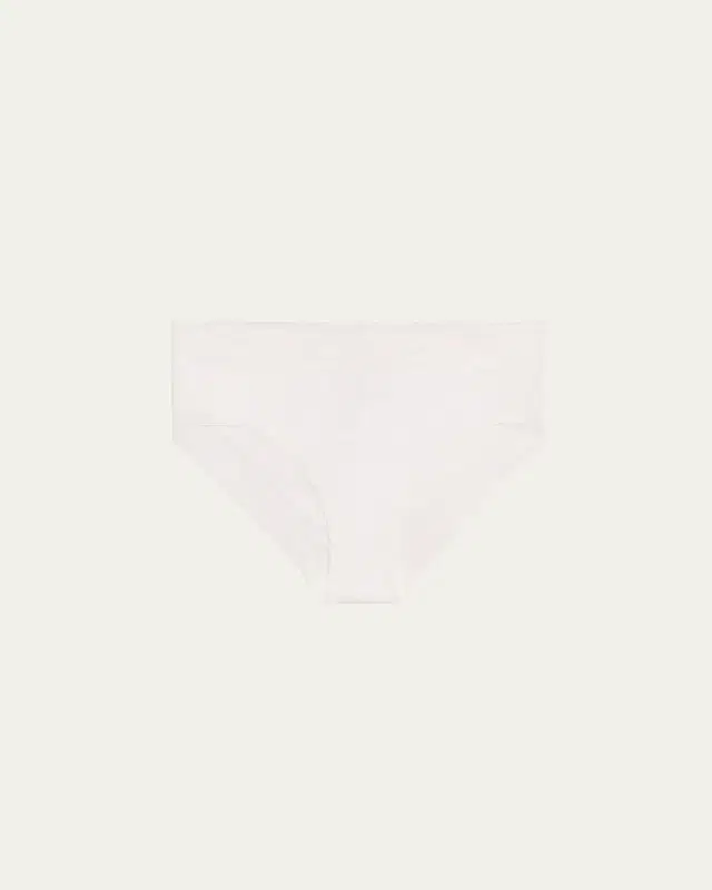 Hanro Cotton Delight Lace-Trim High-Cut Briefs