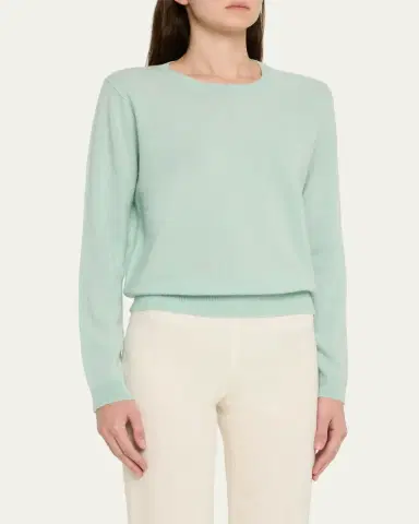 Majestic Filatures Crewneck Cashmere Sweater | Thumbnail 4 Majestic Filatures Crewneck Cashmere Sweater | Thumbnail 4