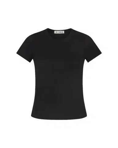ÉTERNE Fitted Crewneck Short-Sleeve T-Shirt | Thumbnail 1