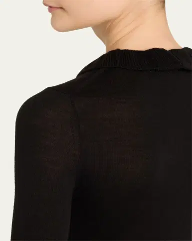 Nili Lotan Bobbie Crewneck Merino Wool Sweater | Thumbnail 5