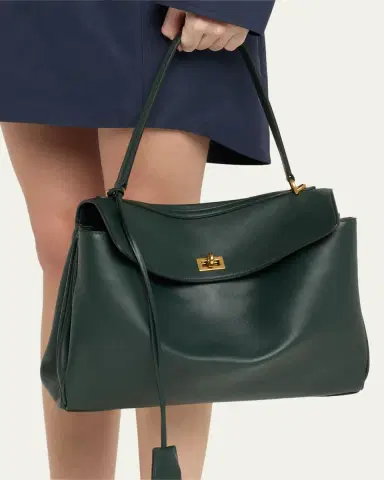 Balenciaga Rodeo Medium Leather Top-Handle Bag | Thumbnail 6