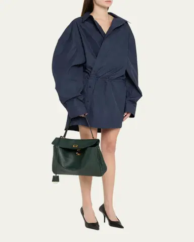 Balenciaga Rodeo Medium Leather Top-Handle Bag | Thumbnail 9