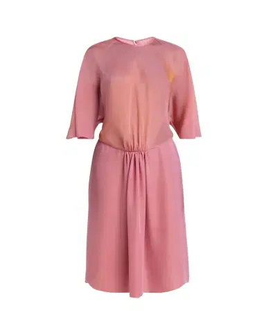Giorgio Armani Iridescent Chiffon 3/4-Sleeve Midi Dress | Thumbnail 1 Giorgio Armani Iridescent Chiffon 3/4-Sleeve Midi Dress | Thumbnail 1