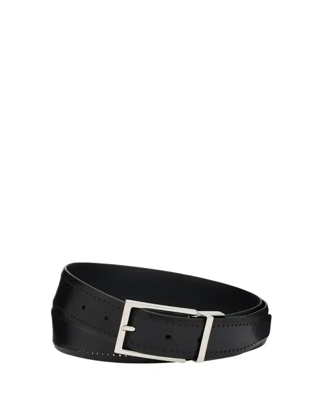 Men's Reversible Burnished Leather Belt