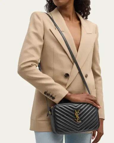 Saint Laurent Lou Medium YSL Camera Bag with Pocket in Quilted Leather | Thumbnail 2 Saint Laurent Lou Medium YSL Camera Bag with Pocket in Quilted Leather | Thumbnail 2