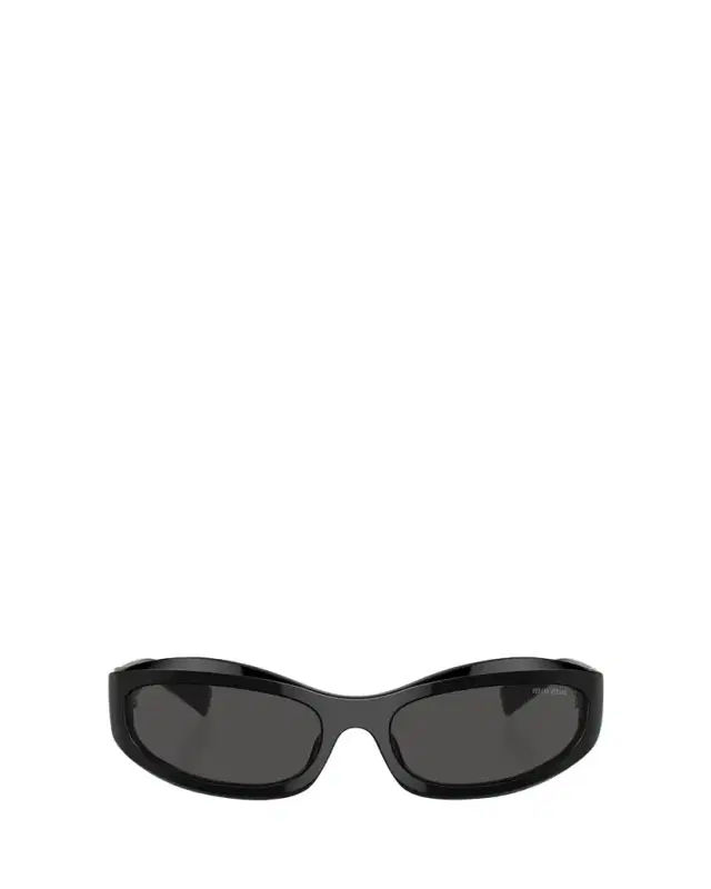 Miu Miu 14ZSF Logo Oval Acetate Sunglasses