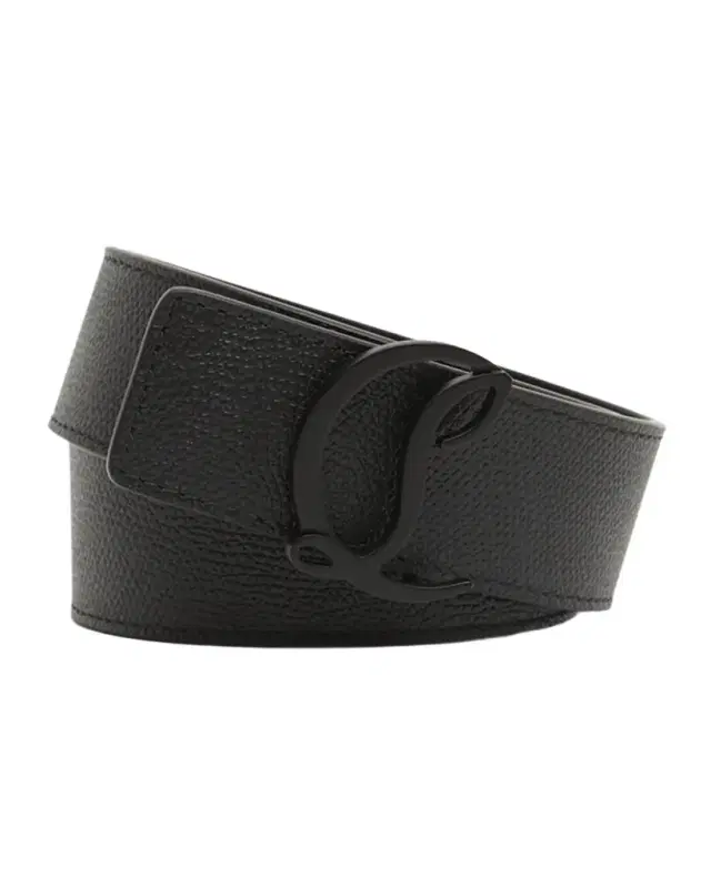 Men 's Mooncrest-Buckle Reversible Leather Belt