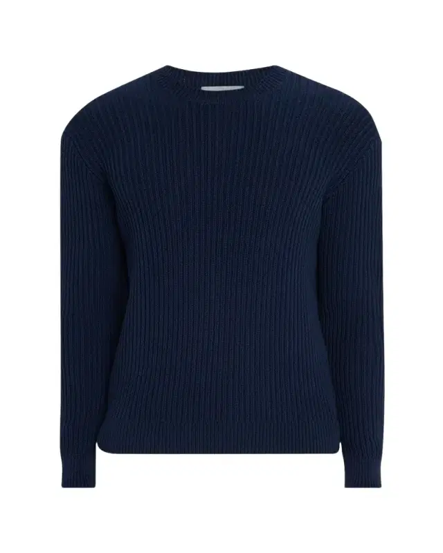 Men's Wide Rib Cotton Crewneck Sweater