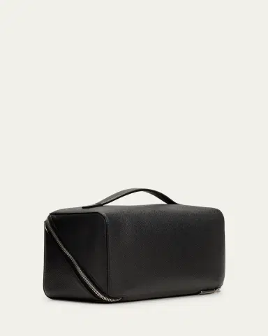 Valextra Men's V-Line Soft Leather Toiletry Bag | Thumbnail 3