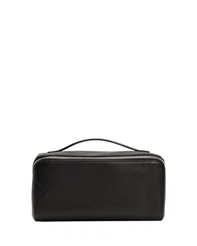 Valextra Men's V-Line Soft Leather Toiletry Bag | Thumbnail 1