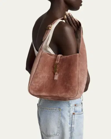 Saint Laurent Le 5 A 7 Small YSL Suede Shoulder Bag | Thumbnail 2 Saint Laurent Le 5 A 7 Small YSL Suede Shoulder Bag | Thumbnail 2