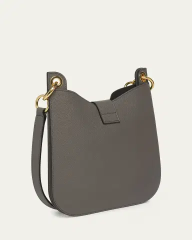 TOM FORD Tara Small Hobo Crossbody in Grained Leather | Thumbnail 7
