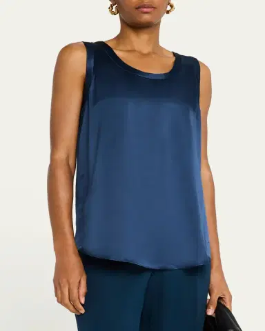 Lafayette 148 New York Perla Luxe Reversible Silk Charmeuse Shell | Thumbnail 8 Lafayette 148 New York Perla Luxe Reversible Silk Charmeuse Shell | Thumbnail 8