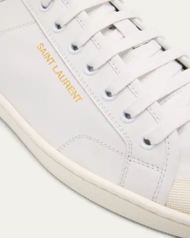 Saint Laurent Men's Gym Leather Low-Top Sneakers | Thumbnail 3