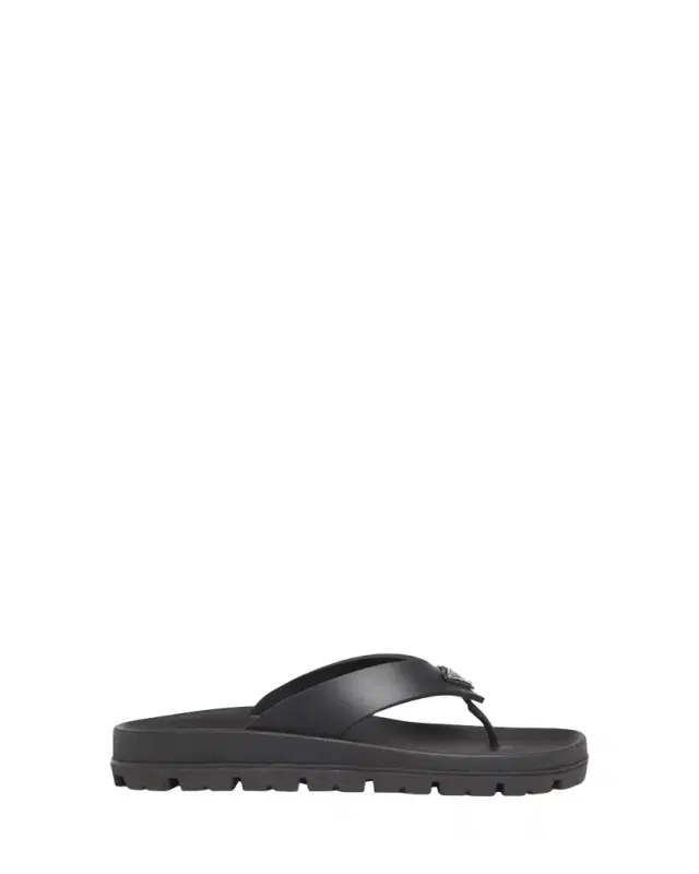Prada Rubber Thong Slide Sandals