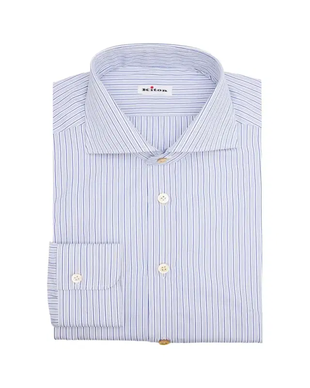 Men's Cotton Tonal Multi-Stripe Dress Shirt