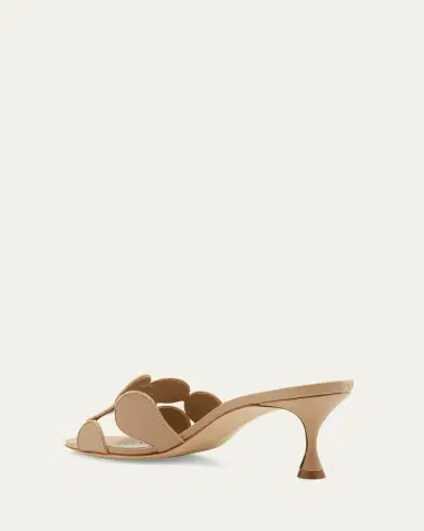 Manolo Blahnik Haribalmu Leather Slide Sandals | Thumbnail 4