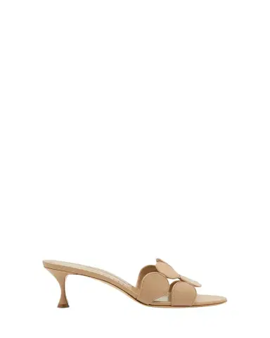 Manolo Blahnik Haribalmu Leather Slide Sandals | Thumbnail 1