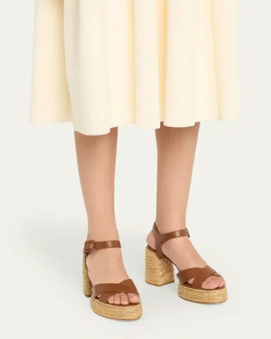 Christian Louboutin 70mm Calakala Leather Crisscross Espadrille Sandals | Thumbnail 6 Christian Louboutin 70mm Calakala Leather Crisscross Espadrille Sandals | Thumbnail 6