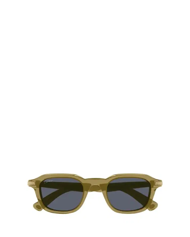 Cartier Men's CT0536S Acetate Rectangle Sunglasses