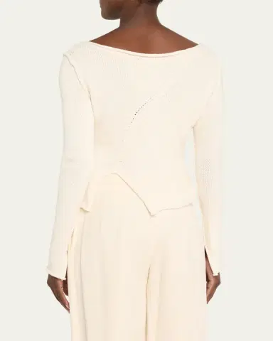 Aisling Camps Eddy V-Neck Exposed Seam Sweater | Thumbnail 3 Aisling Camps Eddy V-Neck Exposed Seam Sweater | Thumbnail 3