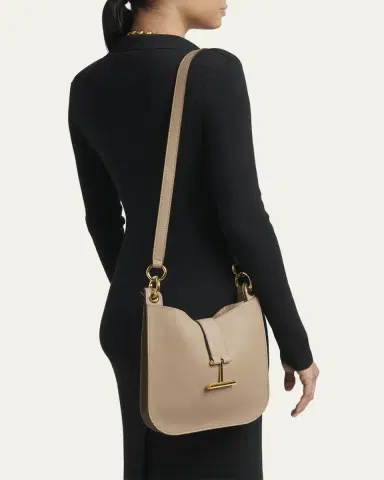 Tom Ford Tara Small Hobo Crossbody in Grained Leather | Thumbnail 6