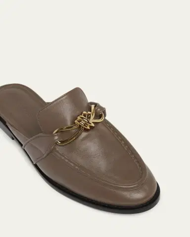 Bottega Veneta Astaire Knot Leather Loafer Mules | Thumbnail 5