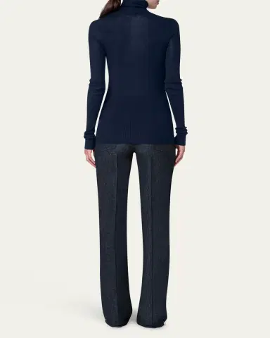 Akris Cashmere-Silk Fine Ribbed Knit Pullover | Thumbnail 7 Akris Cashmere-Silk Fine Ribbed Knit Pullover | Thumbnail 7
