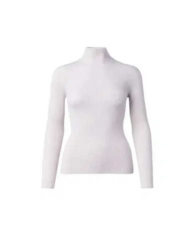 Akris Cashmere-Silk Fine Ribbed Knit Pullover | Thumbnail 1 Akris Cashmere-Silk Fine Ribbed Knit Pullover | Thumbnail 1