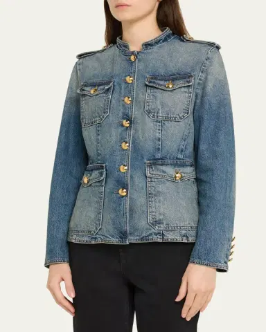 Nili Lotan Geraldine Denim Jacket | Thumbnail 4 Nili Lotan Geraldine Denim Jacket | Thumbnail 4
