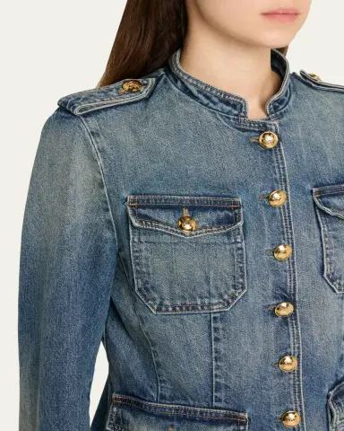 Nili Lotan Geraldine Denim Jacket | Thumbnail 5 Nili Lotan Geraldine Denim Jacket | Thumbnail 5