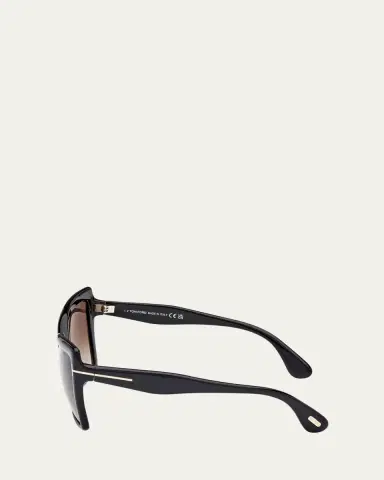 TOM FORD Fiore Acetate Butterfly Sunglasses | Thumbnail 3