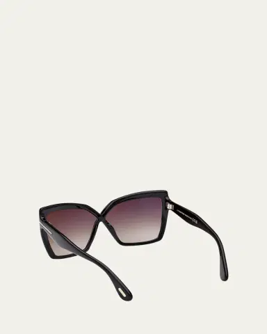 TOM FORD Fiore Acetate Butterfly Sunglasses | Thumbnail 4