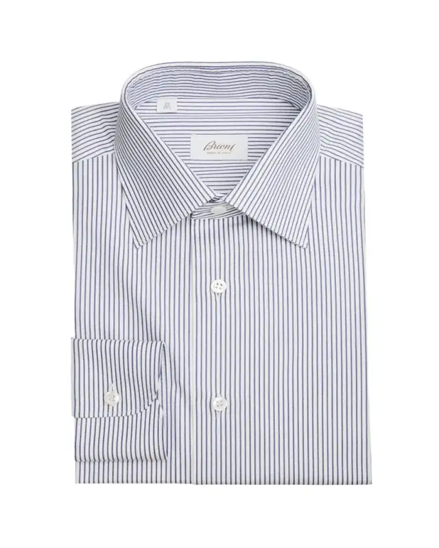 Men's Cotton Stripe Dress Shirt