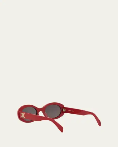 CELINE Triomphe Oval Sunglasses | Thumbnail 4