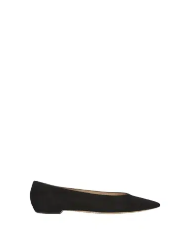 Gianvito Rossi Suede Ballerina Flats | Thumbnail 1