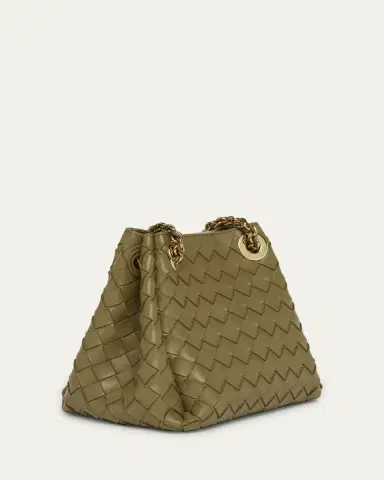 Bottega Veneta Small Parachute Leather Shoulder Bag | Thumbnail 3 Bottega Veneta Small Parachute Leather Shoulder Bag | Thumbnail 3