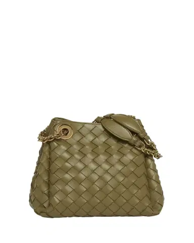 Bottega Veneta Small Parachute Leather Shoulder Bag | Thumbnail 1 Bottega Veneta Small Parachute Leather Shoulder Bag | Thumbnail 1