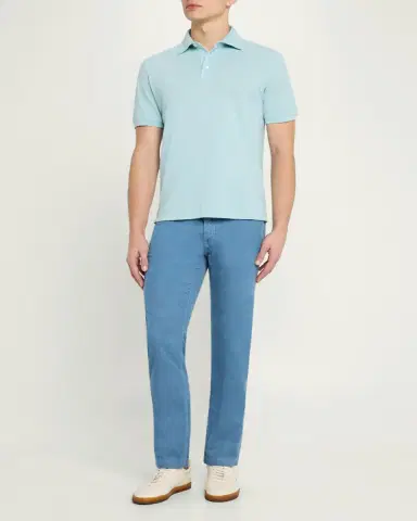 Fedeli Men's Pique Polo Shirt | Thumbnail 2