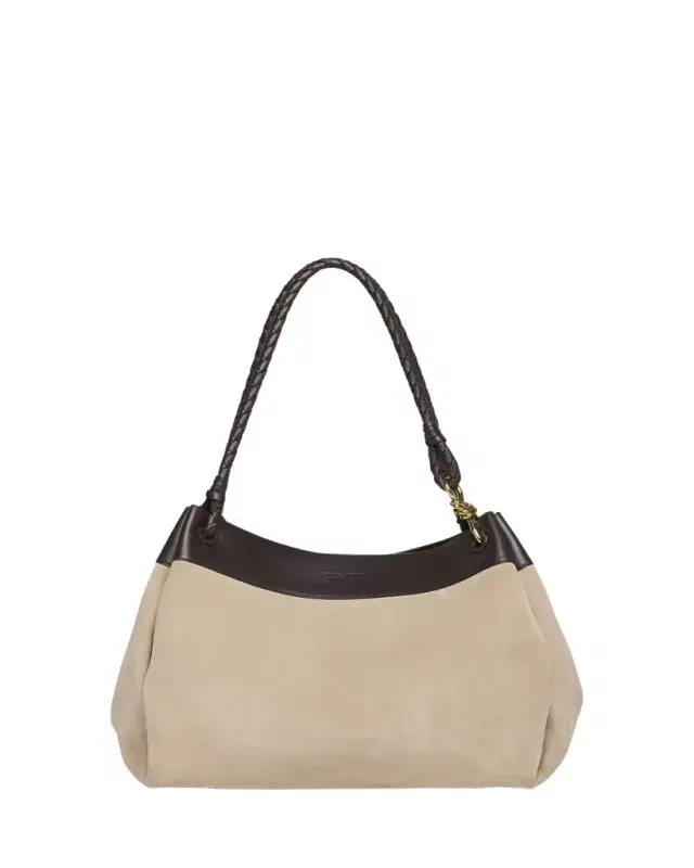 Parachute Maxi Suede Shoulder Bag