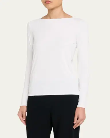 Wolford Pure Bateau-Neck Jersey Top | Thumbnail 8 Wolford Pure Bateau-Neck Jersey Top | Thumbnail 8