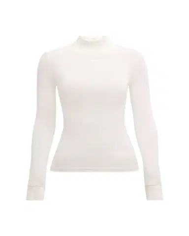 Courrèges Re-Edition Mock-Neck Long-Sleeve Fitted Top | Thumbnail 1 Courrèges Re-Edition Mock-Neck Long-Sleeve Fitted Top | Thumbnail 1