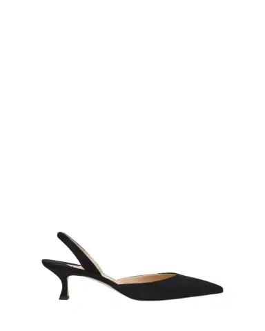 Manolo Blahnik Carolyne Kitten-Heel Halter Pumps | Thumbnail 1 Manolo Blahnik Carolyne Kitten-Heel Halter Pumps | Thumbnail 1