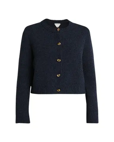 Bottega Veneta Knot-Button Boucle Knit Cardigan | Thumbnail 1