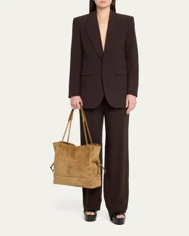 Saint Laurent Jamie 4.3 Medium Drawstring Suede Shoulder Bag | Thumbnail 5