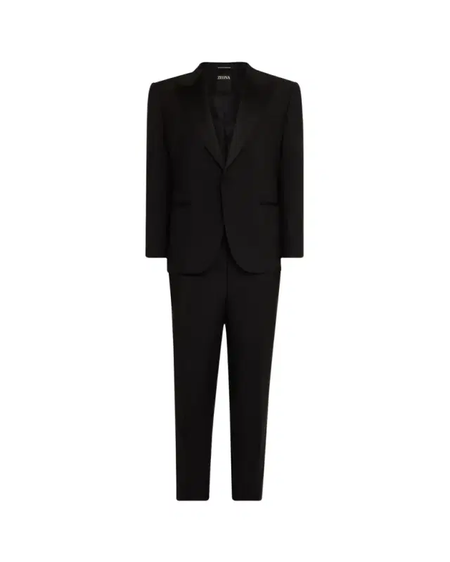 ZEGNA Men's Wool-Mohair Solid Tuxedo